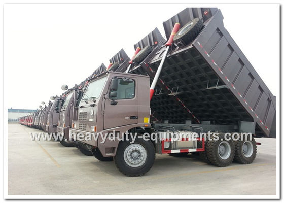 70 Tons Sinotruk HOWO 420hp  Mining Dump Truck with high strength steel  cargo body supplier