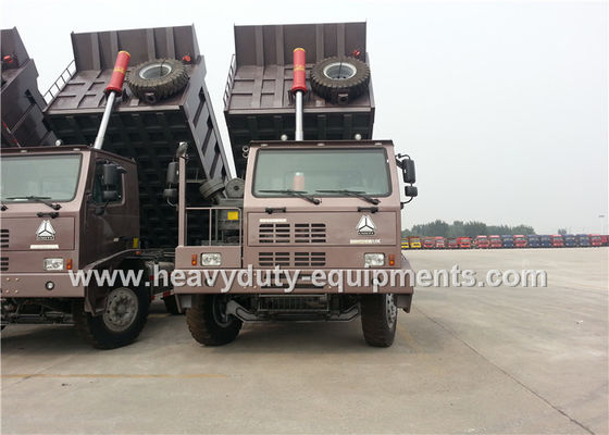 6x4 driving sinotruk howo 371hp 70 tons mining dump truck  for mining work supplier