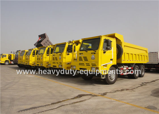 371HP SINOTRUCK HOWO 70 tons mining dump truck , parabolic leaf spring Tipper Dump Truck supplier