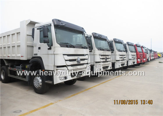 HOWO chinese strong mine dump truck 336hp 6x4 / 8x4 with Q345 Steel cargo body supplier