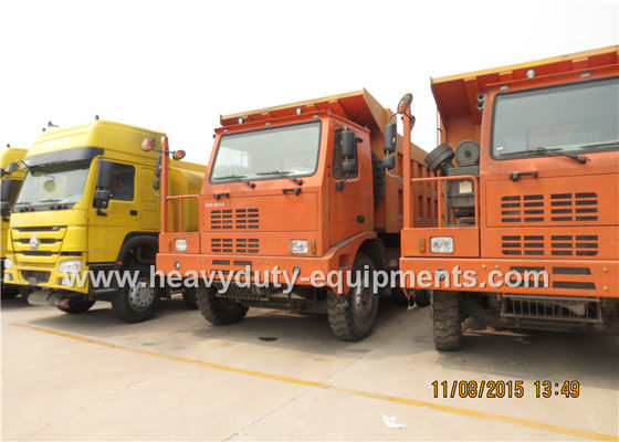 6x4 mining dump truck with HW7D cab and reinforce frame ISO / CCC Approved supplier