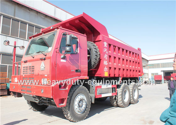 Sinotruk HOWO mining dump truck / tipper special truck 371hp  with front lifting cylinder supplier