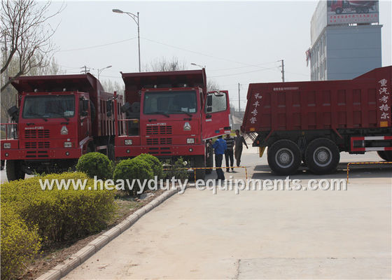 70 tons 6X4 Mine Dump Truck brand Sinotruk HOWO with HYVA Hdraulic lifting system supplier