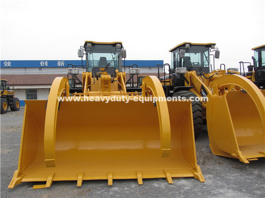 3m3 Rock Bucket 5 Tons Wheel Shovel Loader LG956L with Wood Grapple Shangchai SC11CB200G2B1 Engine supplier